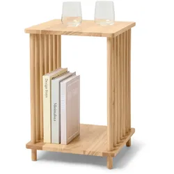 Tchibo - Dekorativer Beistelltisch - 35x35x50cm - naturfarben -