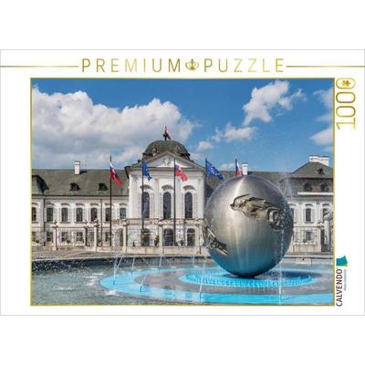 CALVENDO Puzzle Palais Grassalkovich und Friedensbrunnen Bratislava | 1000 Teile Lege-Größe 64x48cm Foto-Puzzle für glückliche Stunden