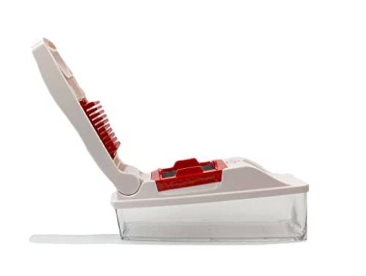 Tupperware Super Dicer Lebensmittel-Hacker Schneidet Gemüse Obst - Einfacher Druck Ergonomischer Griff - Rutschfeste Basis 875 ml - Kunststoff - 26x8,5 cm - Praktische Küche Profi-Qualität