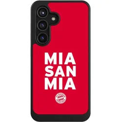Nivocase Hülle für Samsung Galaxy S24 Handyhülle NIVOcore Case Schwarz FC Bayern München FCB Mia San Mia (Samsung Galaxy S24), Smartphone Hülle, Schwarz
