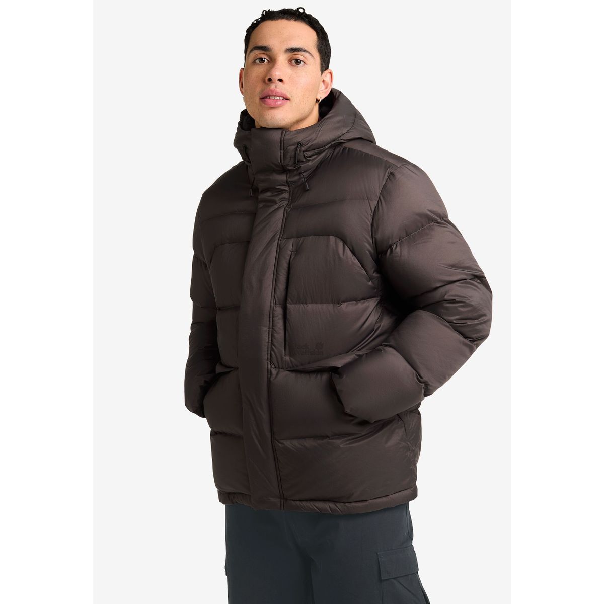 Jack Wolfskin ICY Hill Jacket M RDS peat (D0108) L A65291_D0108_A10