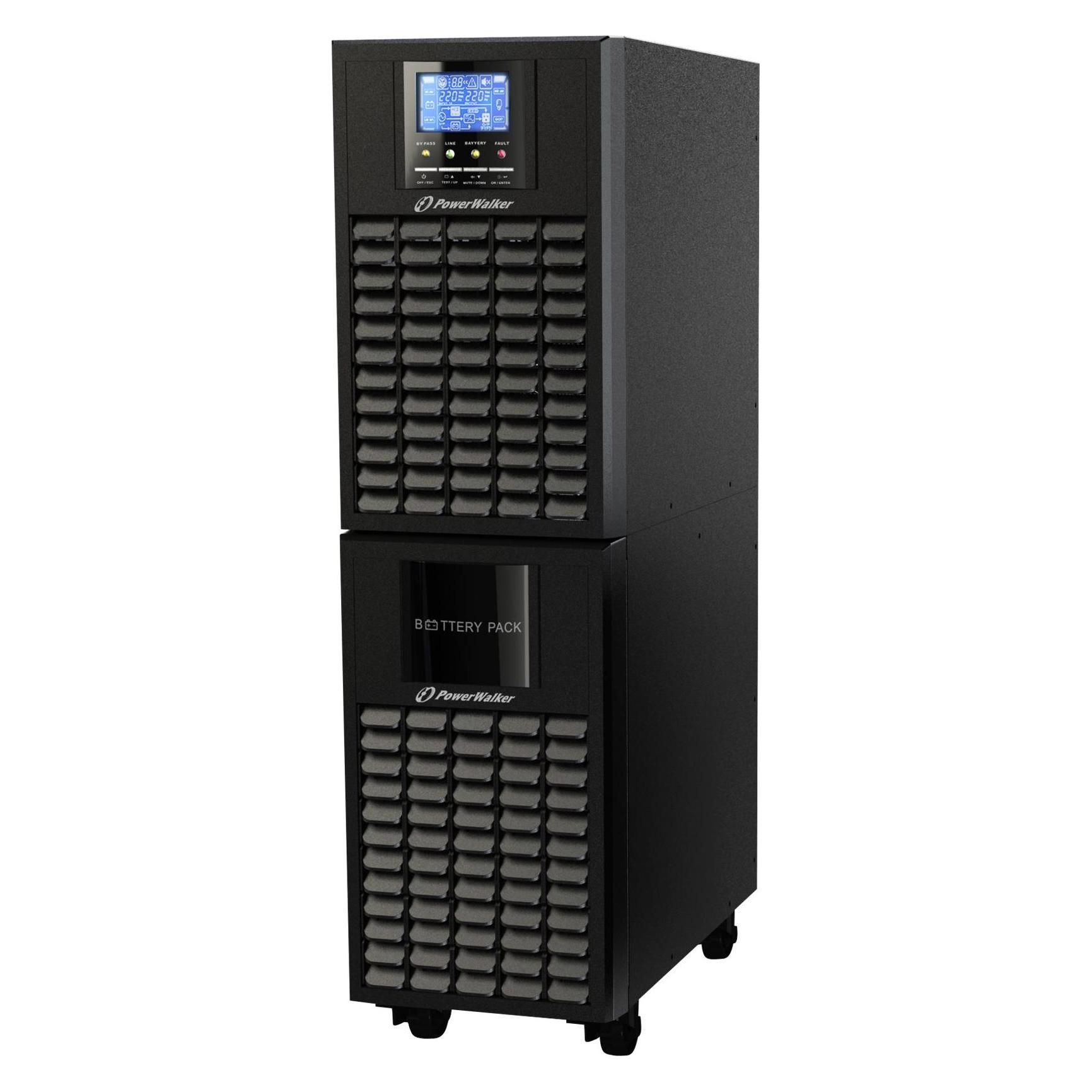 Powerwalker VFI 6000 CG PF1 6000VA 6000W Online USV Tower Doppelwandler SNMP Slot Leistungsfaktor Eins (6000 VA, 6000 W, Online-Doppelwandler USV) (10122048)