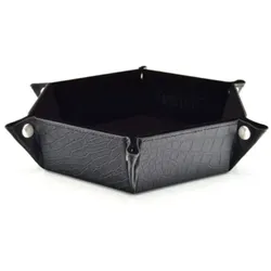 Crit Stones CritStones Foldable Dice Tray - Dragon Skin Edition - Black