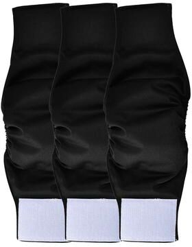 Inspired Finds DryGuard Reusable Belly Band Diapers For Male Dogs 3PCS Set black 2 Pcs 6.7 9.1 In