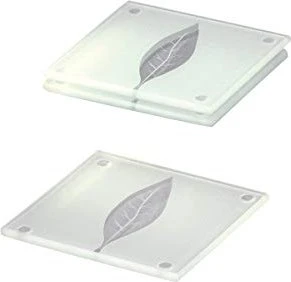 Zeller Untersetzer transparent 10,0 x 10,0 cm 4-tlg.