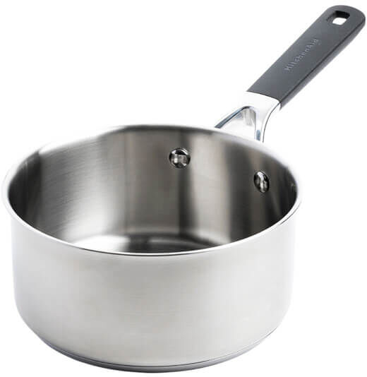 KitchenAid Classic Stainless Steel 16cm Uncoated Open Saucepan