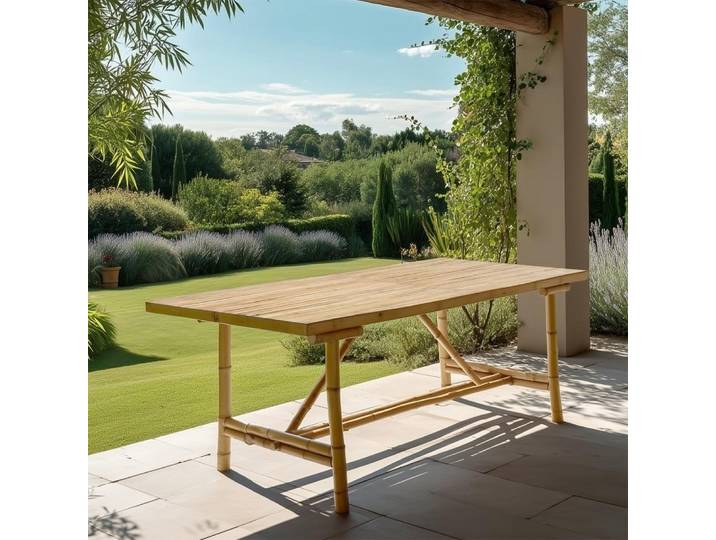 VITAL - Table à manger en bambou 180x80cm VITAL
