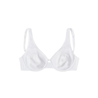 T-Shirt-BH "Baumwoll-BH, BH mit Bügel, Bügel-BH", Damen, Gr. 90, Cup D, schwarz-weiß (weiß, schwarz), Jersey, Obermaterial: 89% Baumwolle, 6% Viskose, 5% Elasthan, PETITE FLEUR BY LASCANA, BHs BH BH-Set Bügel-BH Schalen-BH T-Shirt-BH, aus weicher...