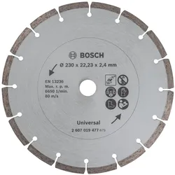 Bosch Zubehör, Sägeblatt, Diamanttrennscheibe für Baumaterial, Ø 230 mm
