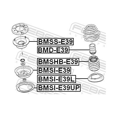 FEBEST Federbeinstützlager BMSS-E39 Vorderachse für BMW