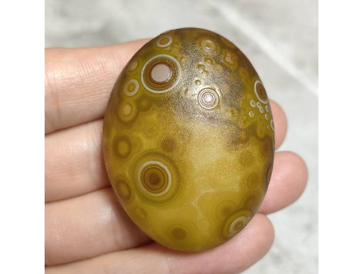  Agate naturelle Pure pour les yeux divins, souhait de bonne chance, soulagement du Stress, attirer la richesse, pierres de palmier, bijoux de décoration, bricolage, cadeau