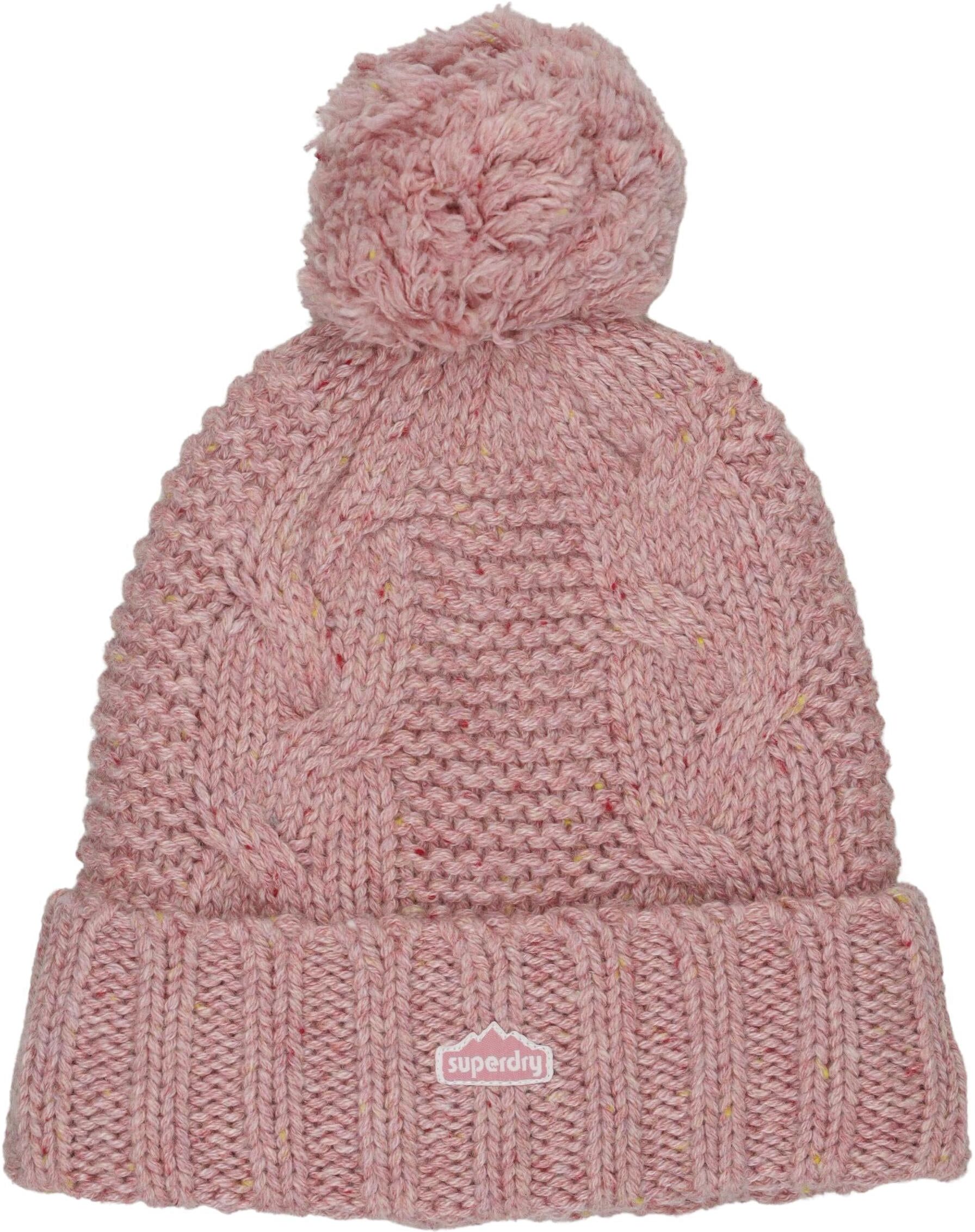 Superdry Damen Hut oder Mütze, Pink, Gr. Onesize, Synthetik - Second Hand