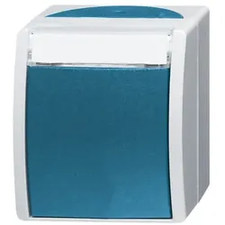 Busch-Jaeger Wechselschalter AP, m.Namensschild 2601/6 WN-53