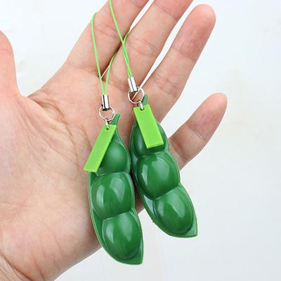 JoyToys 2PCS Squeeze Pea Fidget Toy Pea Pod Keychain For Stress Relief, ADHD & Sensory Fun 2PCS Squeeze Pea Fidget Toy Pea Pod Keychain For Stress Relief, ADHD & Sensory Fun