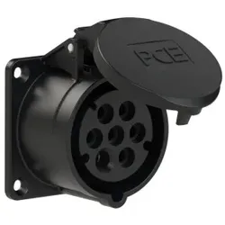 PCE 317-7v CEE-Anbausteckdose (70x70mm) 16A 7p 7h IP44/IP54 3177v