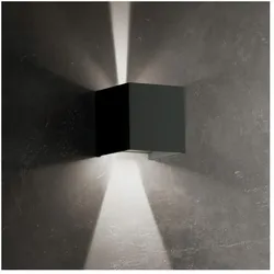 Zafferano IP54 6,5W Cubetto LED-Wandleuchte mit verstellbaren Lamellen Weiß