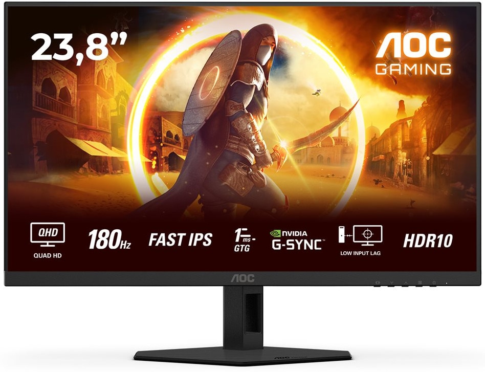 AOC Q24G4RE 23.8 Zoll WQHD Fast IPS LED 16:9 180 Hz Gaming Monitor