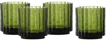Fortessa Mahalo Stackable Glass, 11 Oz. Double Old Fashioned (Set of 4), Clear