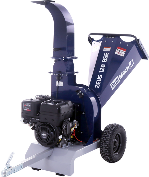 BullMach ZEUS 120 BSE - Professioneller Benzinhäcksler  - Motor B&S XR2100 13.5 PS mit E-Starter