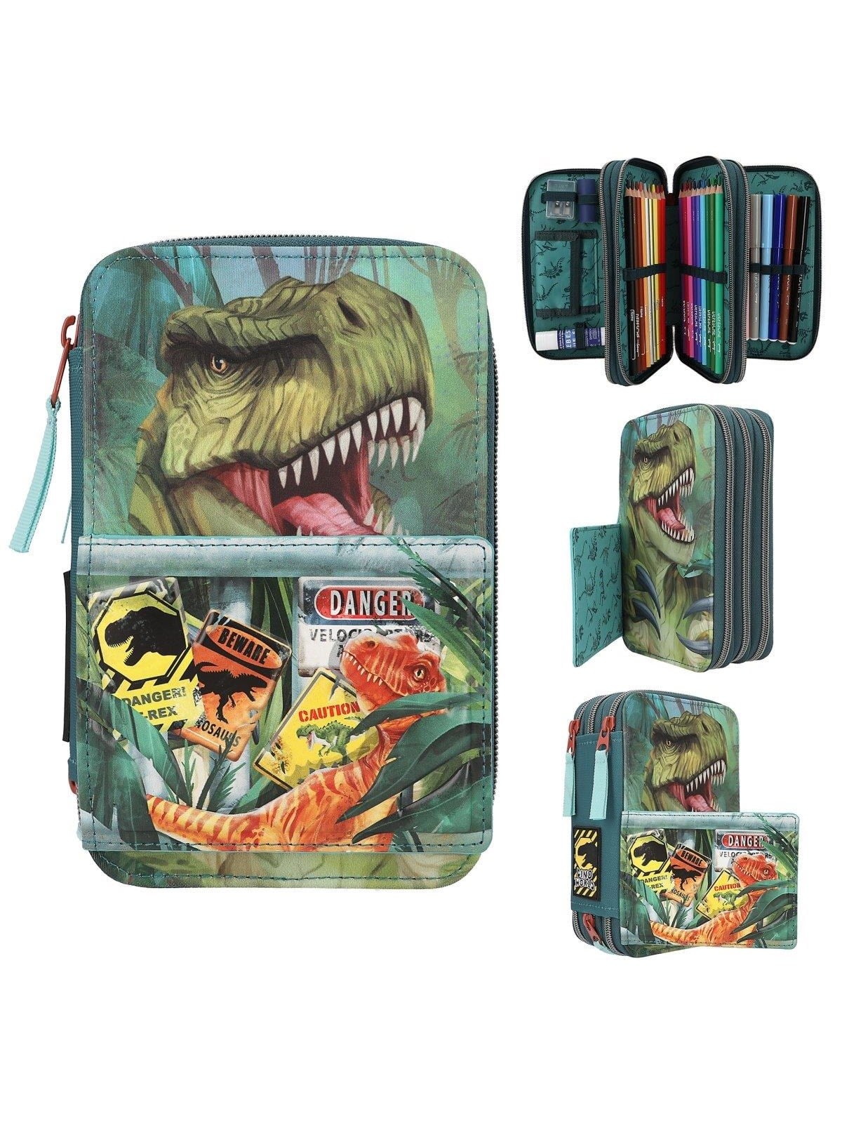 Depesche Dino World Triple Pencil Case DANGER