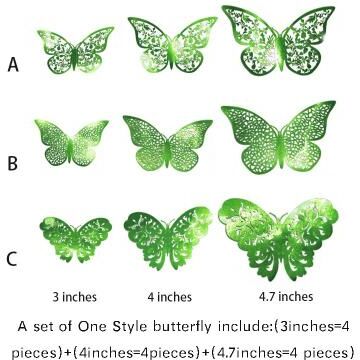 Uplift Picks 3D Mirror Butterfly Wall Stickers Elegant DIY Wall Decor For Living Room And Events 19