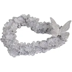 Chic Antique Herz mit Schmetterling, H16/L17/B4 cm, antik grau