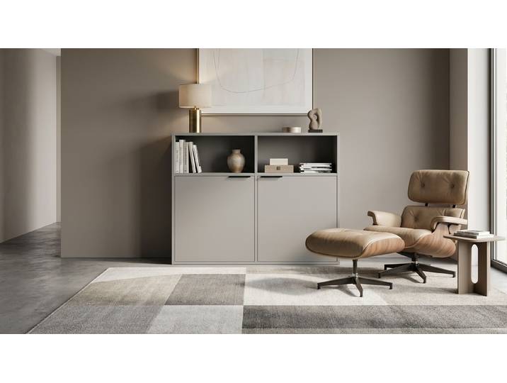 Highboard nach Maß - Kommode mit vielen Optionen Premium Dekore Grau