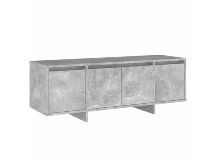 Roanoer TV-Schrank Lowboard Betongrau 120x30x40,5 cm Holzwerkstoff Vier praktische Türen schaffen Ordnung im Wohnzimmer für Medien und Zeitschriften. Pflegeleichtes Design.