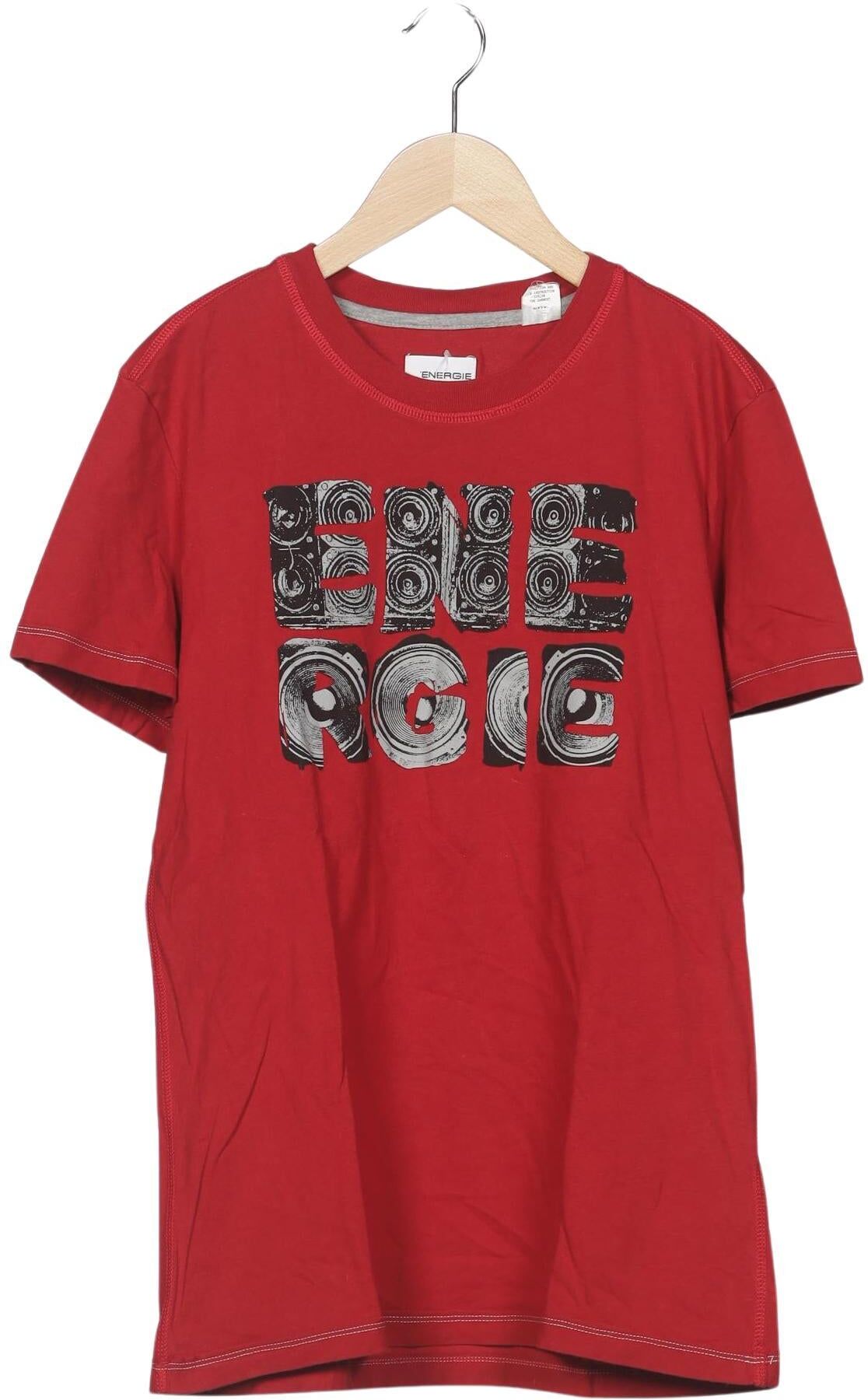 Energie Herren T-Shirt, Rot, Gr. L, kein / Etikett - Second Hand