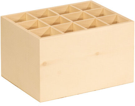 Stiftebox aus Holz, 18,5 x 14 x 11 cm