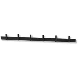 Zack Garderobenleiste Cadore schwarz matt, Designer Zack Design, 60x5x3.5 cm