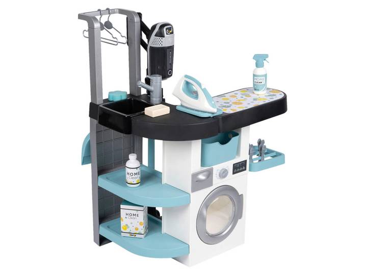Smoby Kinderwaschmaschine, Mehrfarbig, Kunststoff, 44.40x65.20x20 cm, unisex, Spielzeug, Kinderküchen