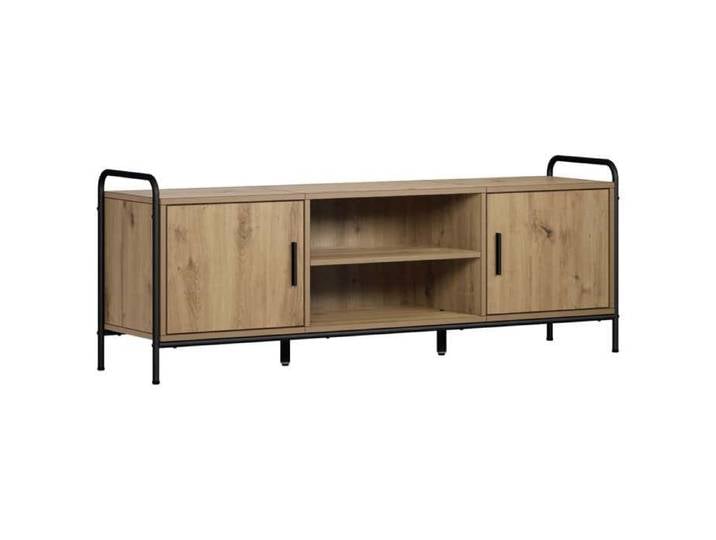 Elégance - Chic Support TV - Meuble HIFI - Meuble TV - 133x33x50cm - Chêne artisanal - Bois d'ingénierie_0246567