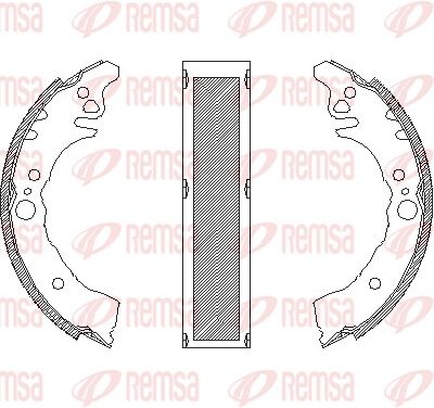 Remsa Bremsbacke 4160.01 Hinterachse Für Daihatsu