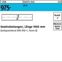 Gewindestange DIN 975 M14x 1000mm A 4 1 Stück