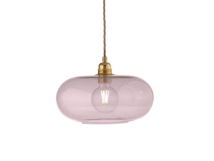 EBB & FLOW Glas Hängelampe Horizon, dimmbar, violett / pink / rose, für Wohn- / Esszimmer, Glas, Skandinavisch, Pendelleuchte