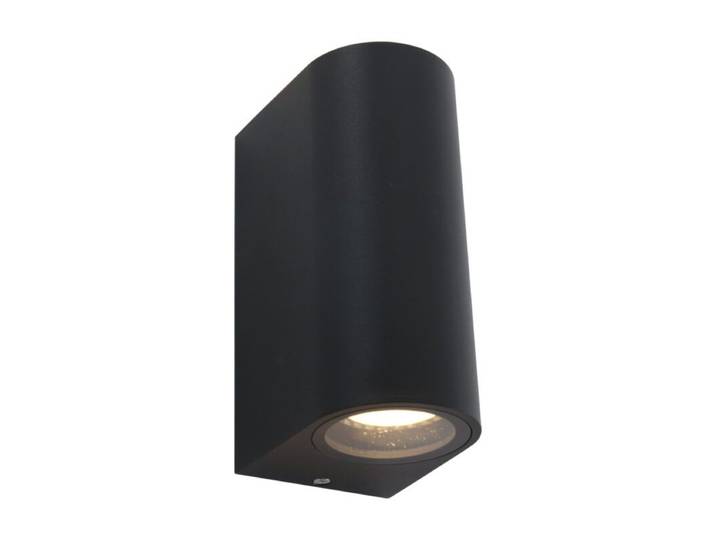 Liadomo Wand-Außenleuchte Cylin, Up-/Downlight, 2 x GU10 - Schw