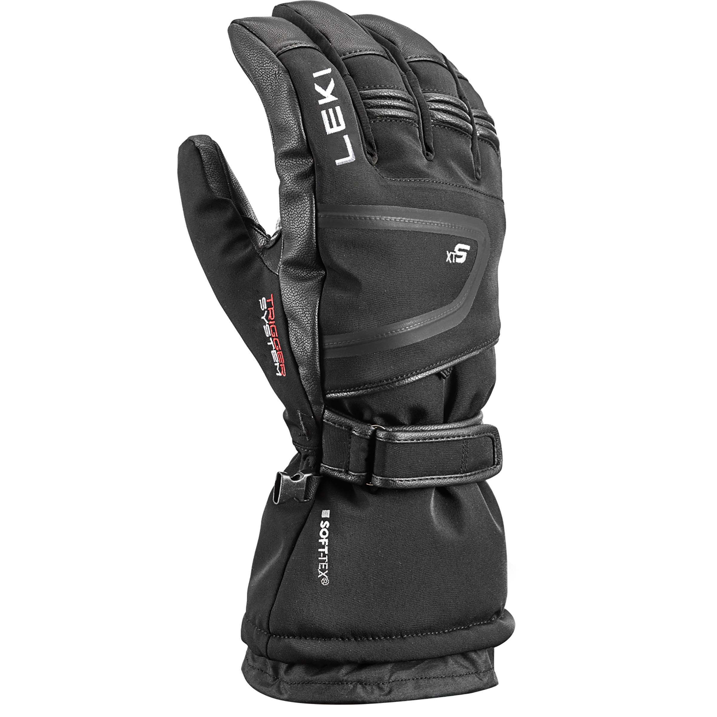 Leki Detect XT 3D Skihandschuhe schwarz Größe 10 Skifahren Elastisch Wasserabweisend
