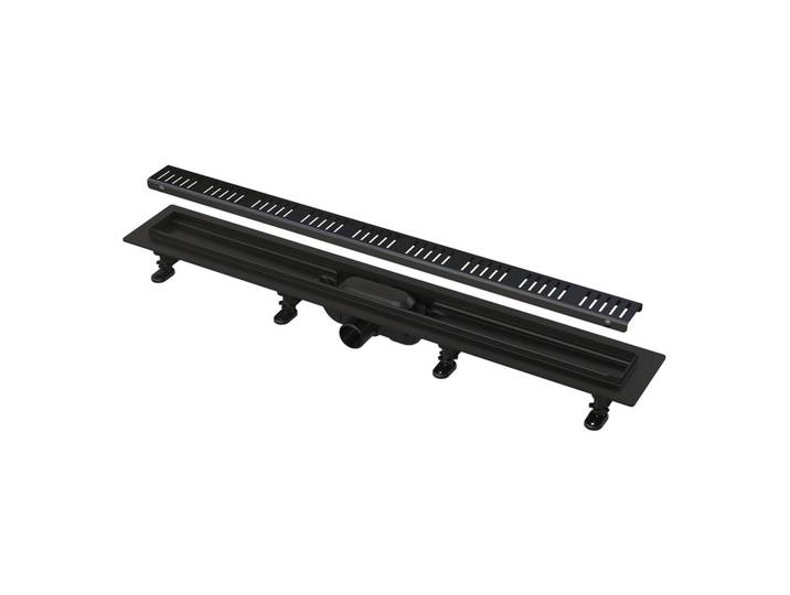 Caniveau de douche 950 mm avec grille, noir mat (APZ10BLACK-950M)