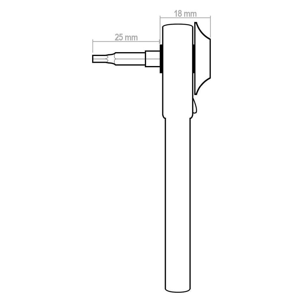 Donau Mini-Ratsche Mit 10 Bits (5/32") (MBS10)