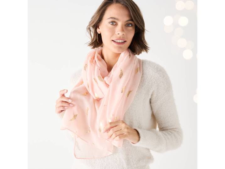 Foulard motif plume - Blancheporte