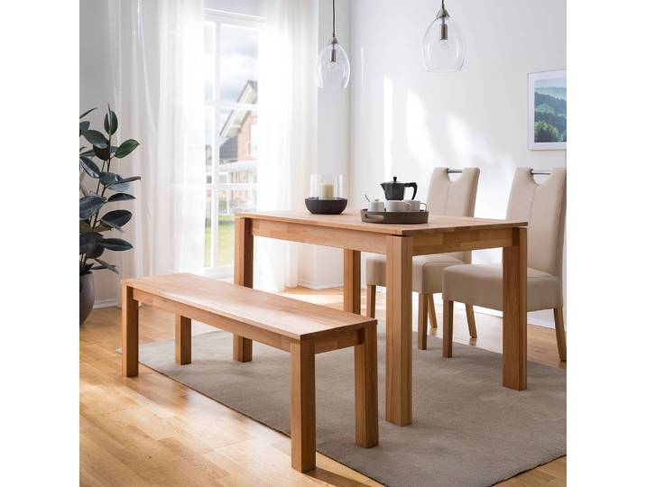 Sitzbank DonWOOD I 140cm Braun/Buche