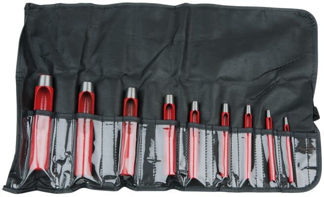 KS Tools Jeu de poinçons ronds, 9 pcs. (129.2111)