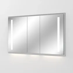 Sanipa Reflection Aluminium-Wandeinbau-Spiegelschrank WILMA 135 mit LED-Beleuchtung, AU3076L AU3076L