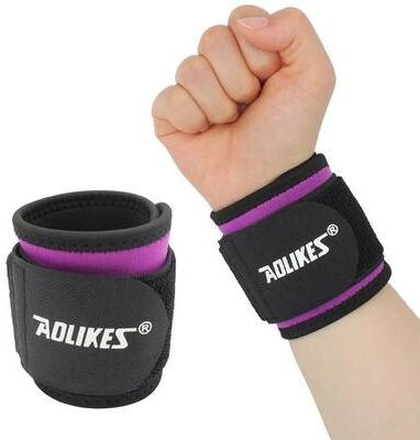 Useful Little Things Wrist Compression Strap And Brace For Fitness And Carpal Tunnel Support purple