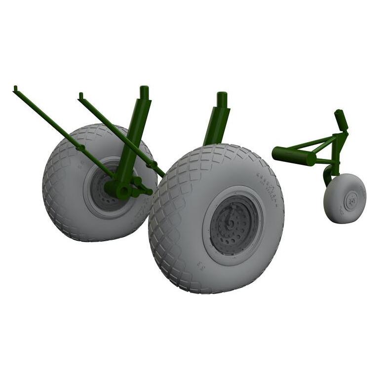 Eduard B-17F wheels diamond tread 1/48 (6481020)