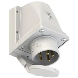 PCE 515-1kd CEE-Wandgerätestecker 16A 5p 1h IP44 mit Deckel 5151kd