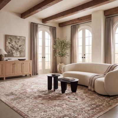 Style Haven Berkeley Vintage Medallion Salmon/ Beige Area Rug