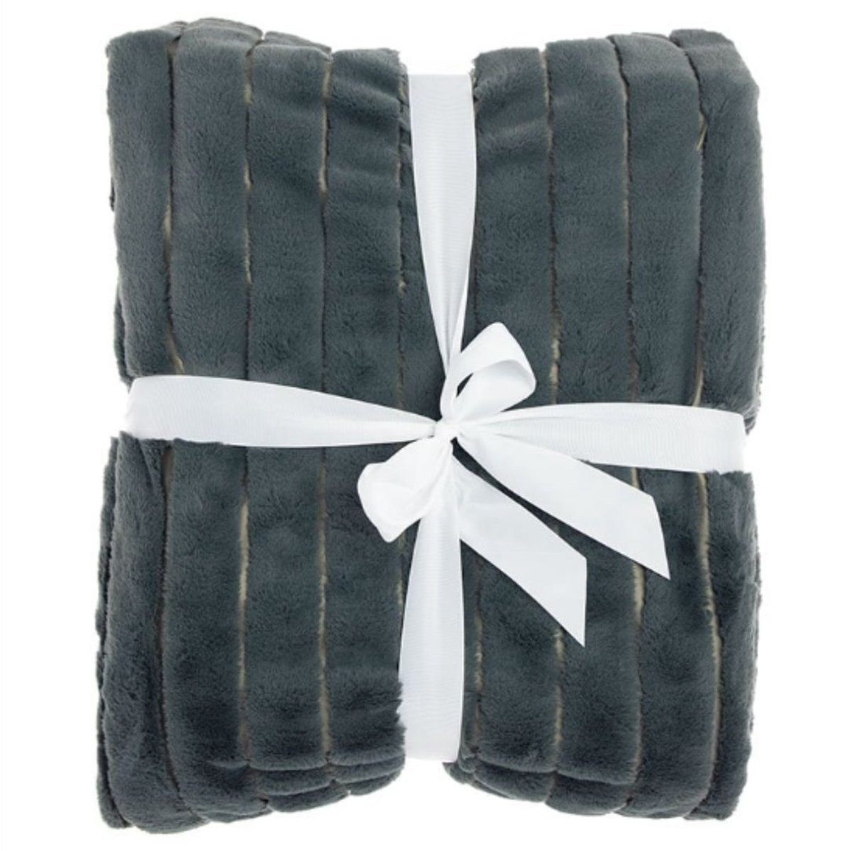 Unique Living Vent du Sud bedsprei - Fake fur bont - Donkergrijs - 220 x 240 cm