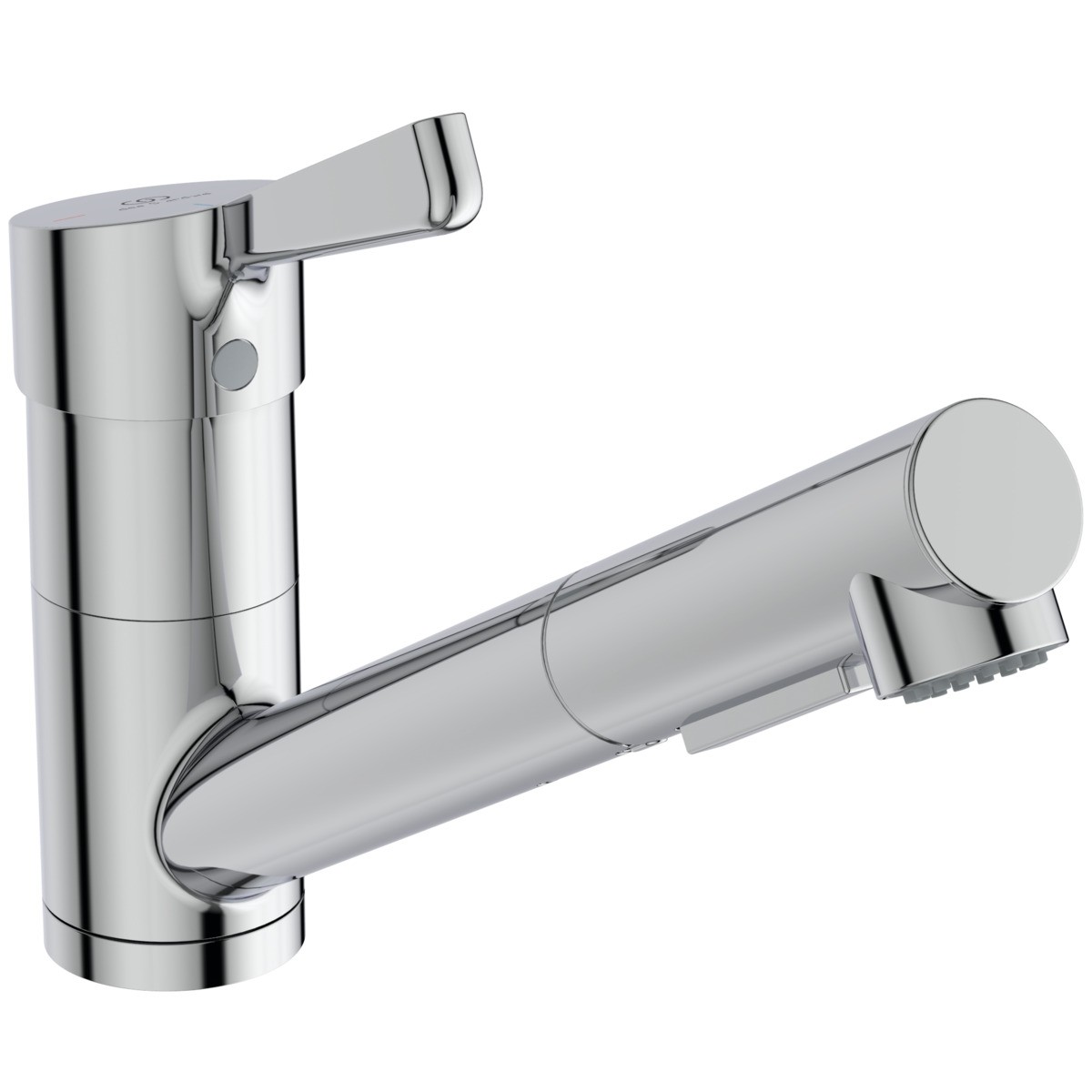 Ideal Standard Küchenarmatur Ceralife Ausladung 221mm mit heraus.2F-Brause Chrom, BE245AA BE245AA